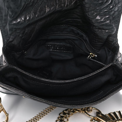 Givenchy Pebbled Lambskin Melancholia Shoulder Bag Black 4 of 10