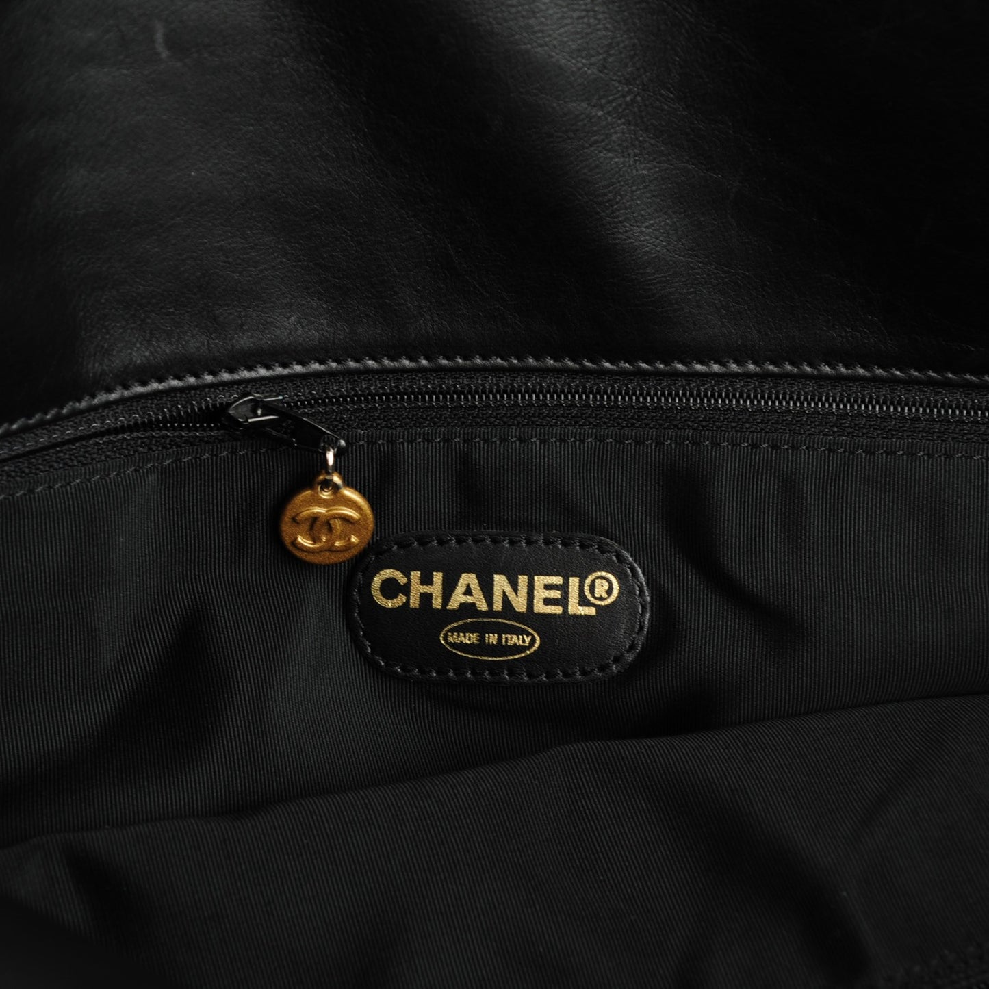 Lambskin CC Shoulder Bag Black