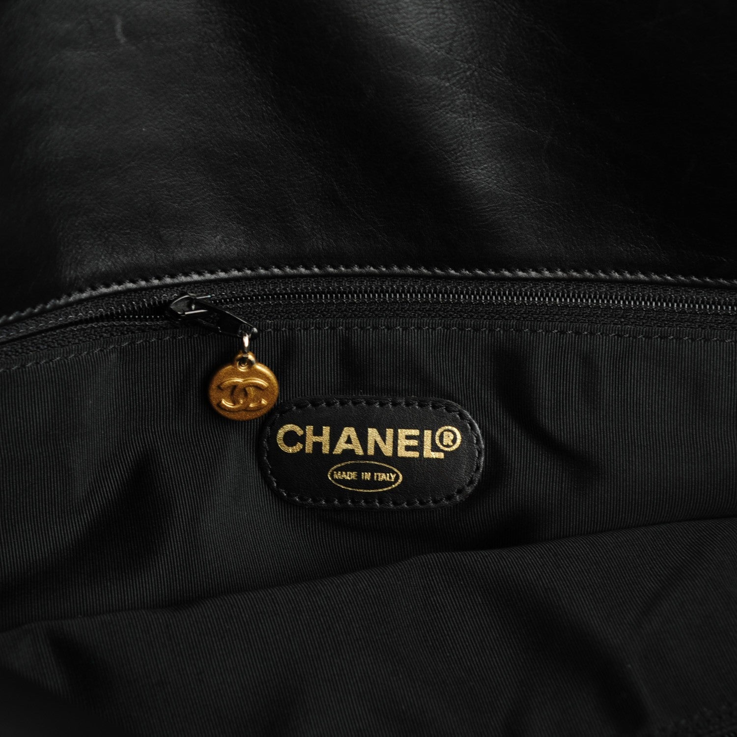 Chanel Lambskin CC Shoulder Bag Black 6 of 7