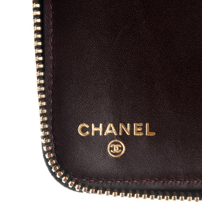 Chanel Caviar Quilted Large Zip Around Organizer Wallet Black 6 of 8
