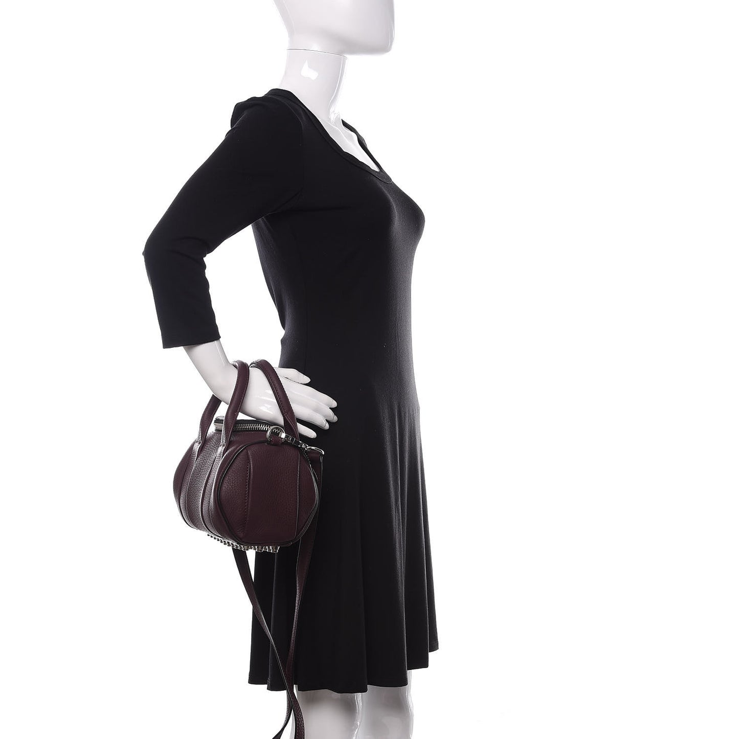 Pebbled Calfskin Mini Rockie Oxblood