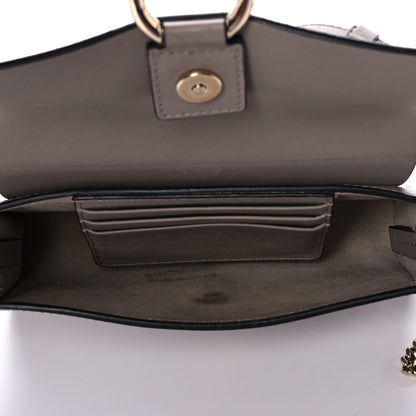 Chloe Suede Calfskin Mini Faye Shoulder Bag Motty Grey 5 of 11