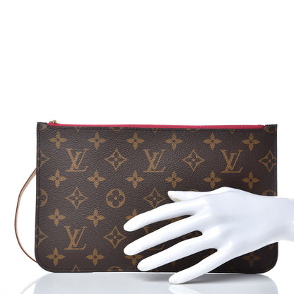 Louis Vuitton Monogram Neverfull MM GM Pochette Pivoine 2 of 8