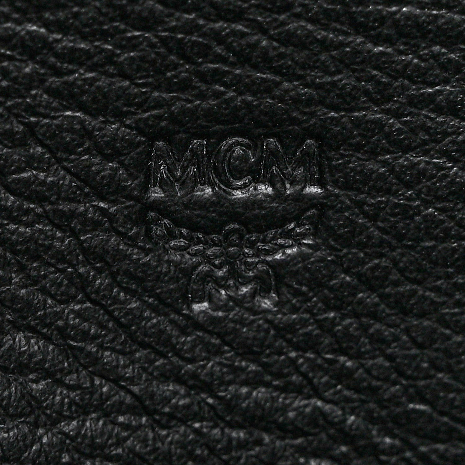 MCM Calfskin Ottomar Monogram Large Aren Zip Wallet Black 6 of 7