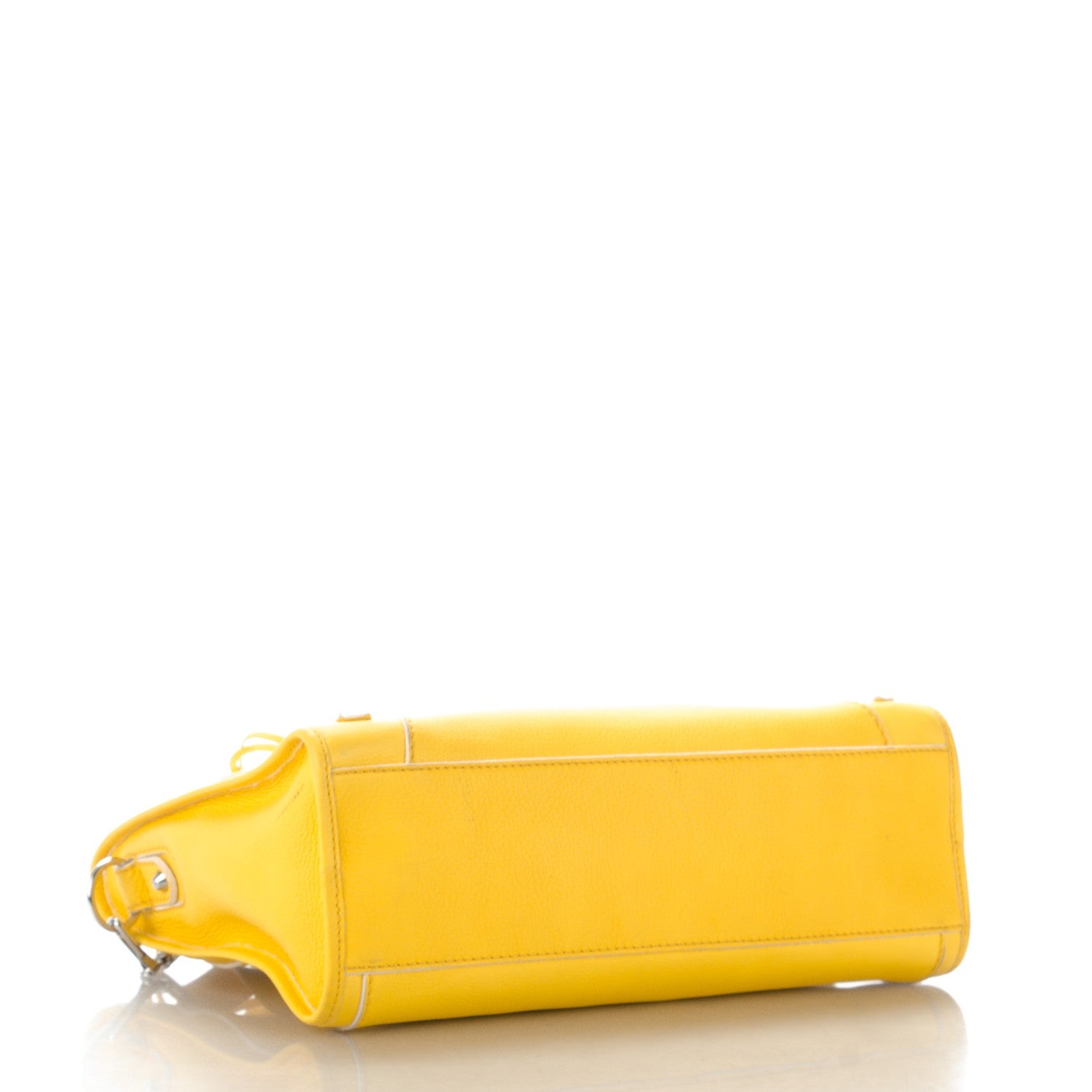 Balenciaga Supple Grained Calfskin Classic Silver Hardware Highlight City Jaune Soleil 4 of 8