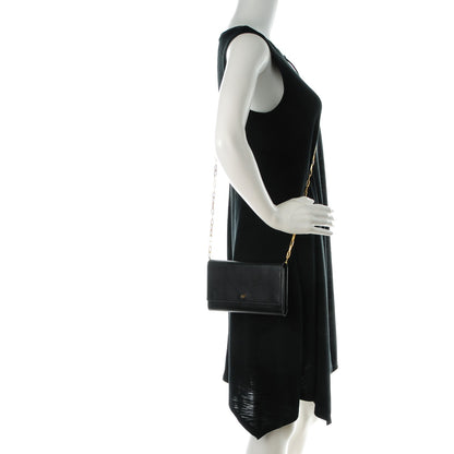 Tom Ford Pebbled Calfskin Wallet On Chain Black 2 of 8