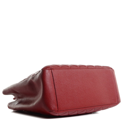 Chanel Caviar Grand Shopping Tote GST Red 4 of 8