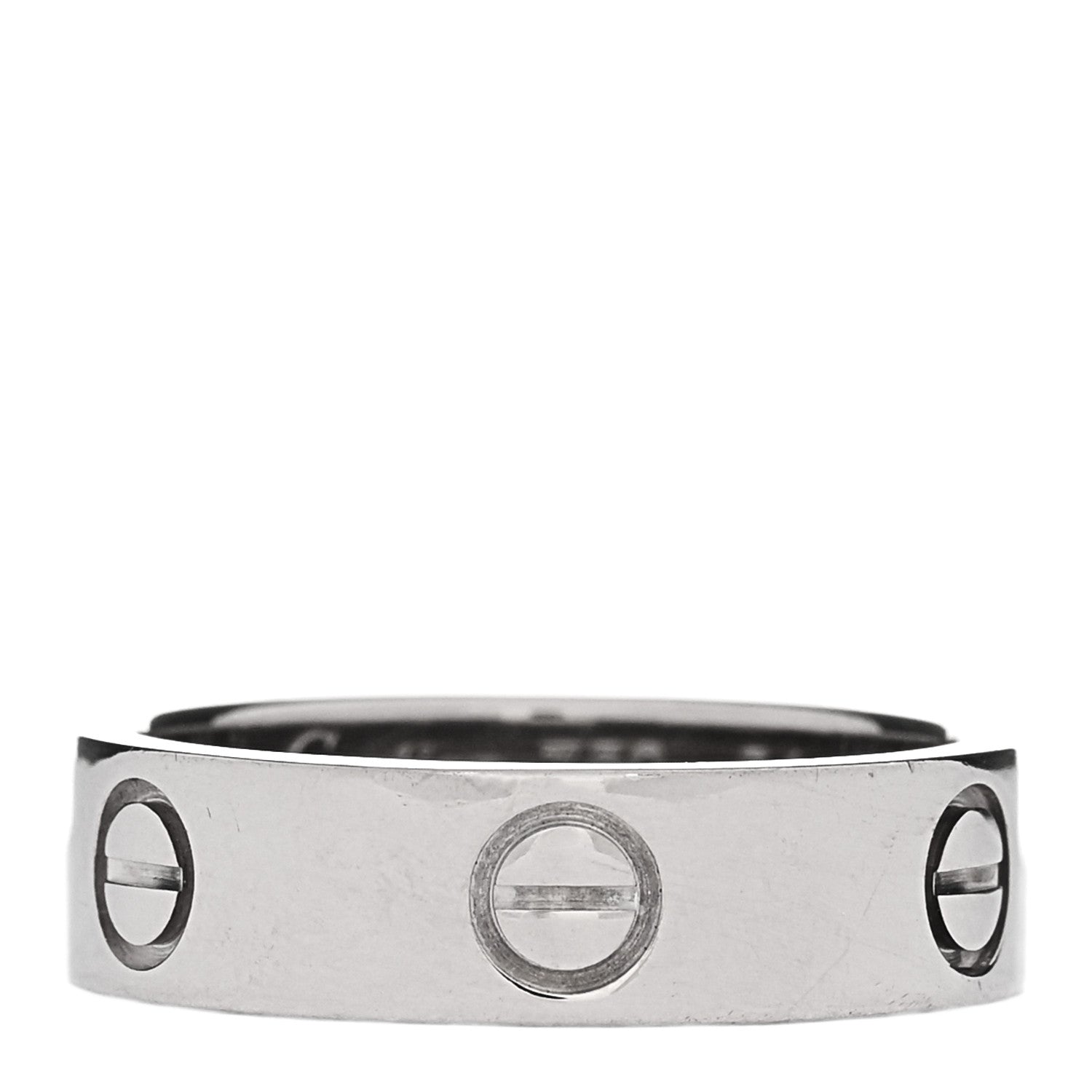 Cartier 18K White Gold 5.5mm LOVE Ring 54 7 1 of 4