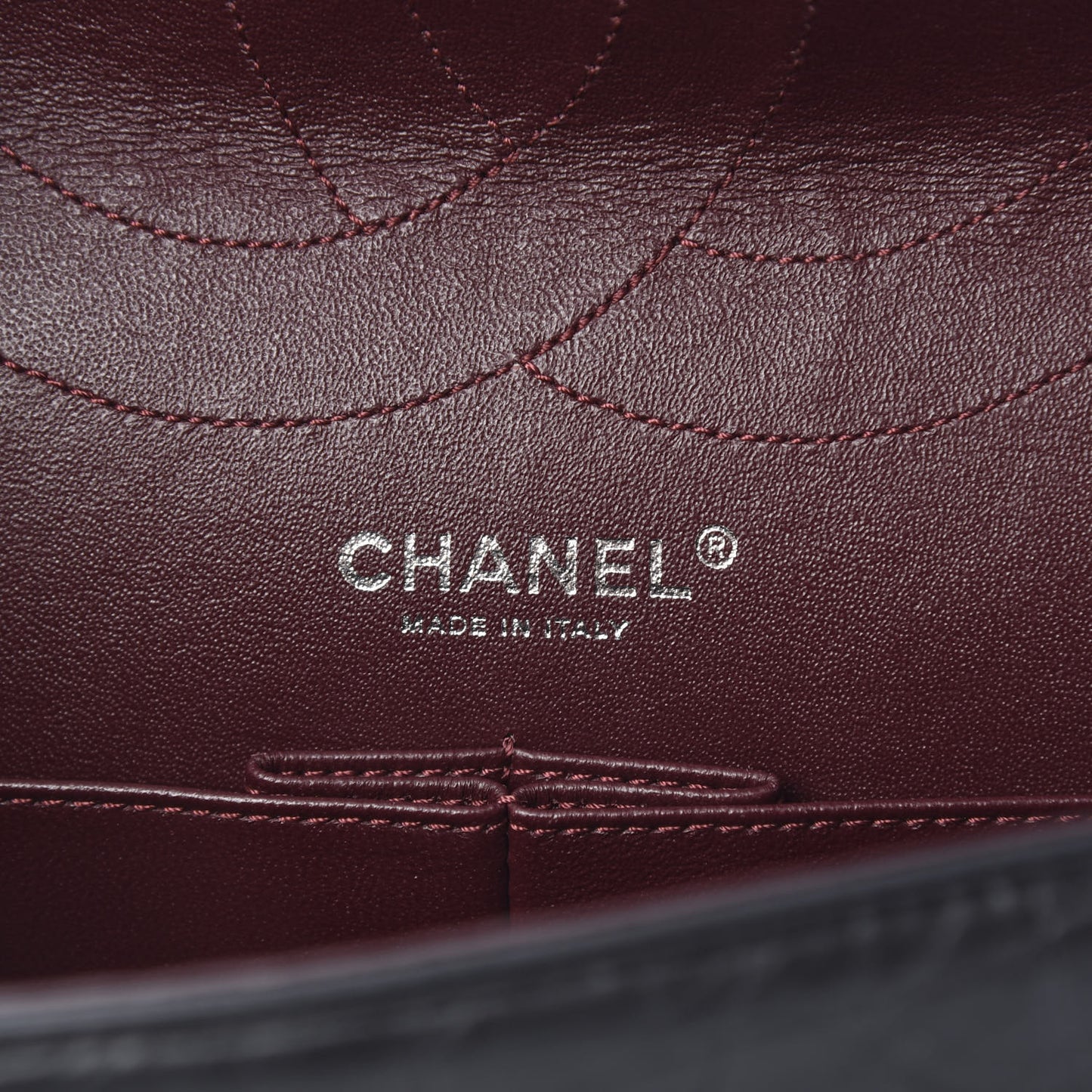 Aged Calfskin Quilted 2.55 Reissue 227 Flap Black