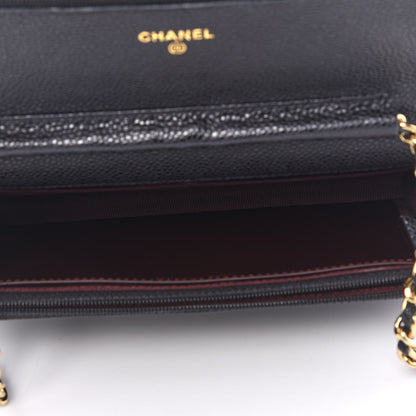 Chanel Caviar Quilted Wallet On Chain WOC Black 4 of 11