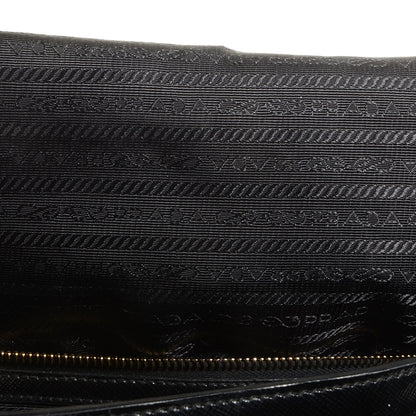 Prada Saffiano Vernice Tote Black 9 of 10
