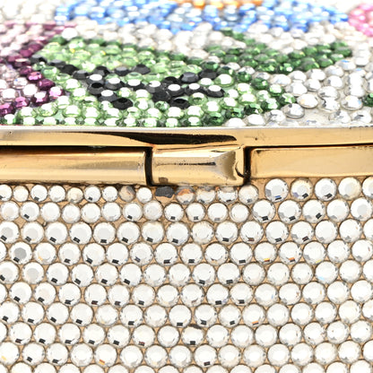 Judith Leiber Crystal Flower Minaudiere Clutch Gold 12 of 13