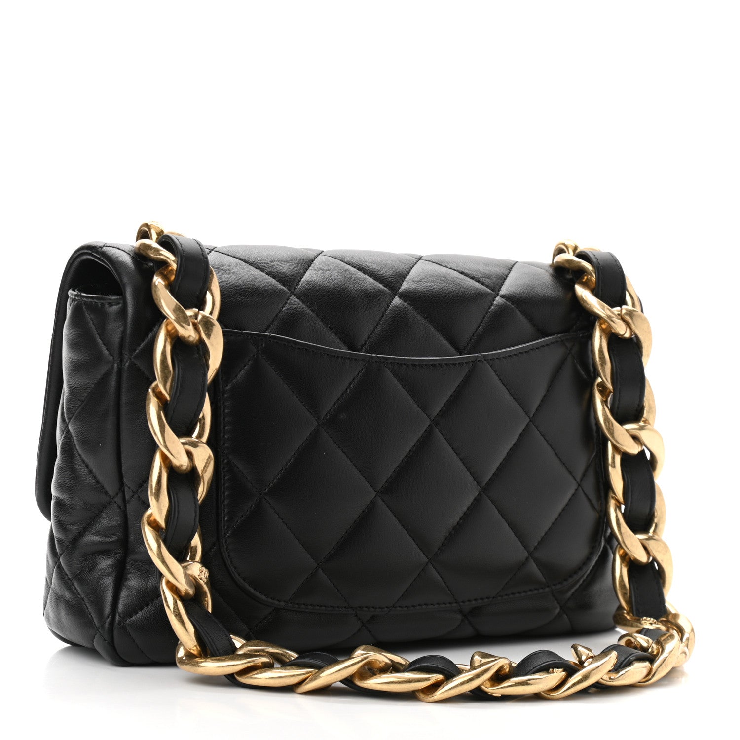 Chanel Lambskin Quilted Large CC Funky Town Flap Black 3 of 10