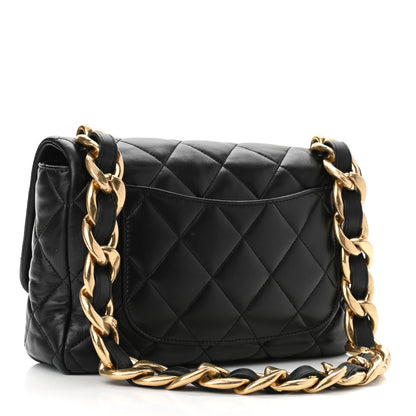 Chanel Lambskin Quilted Large CC Funky Town Flap Black 3 of 10