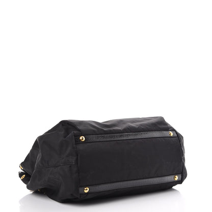Prada Tessuto Nylon Chain Shoulder Bag Nero Black 4 of 9