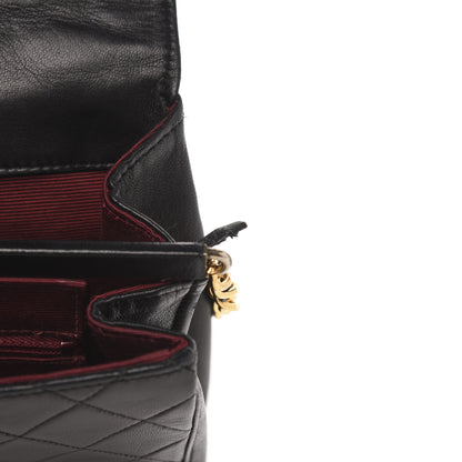 Chanel Lambskin Quilted Medium Single Flap Black 13 of 14