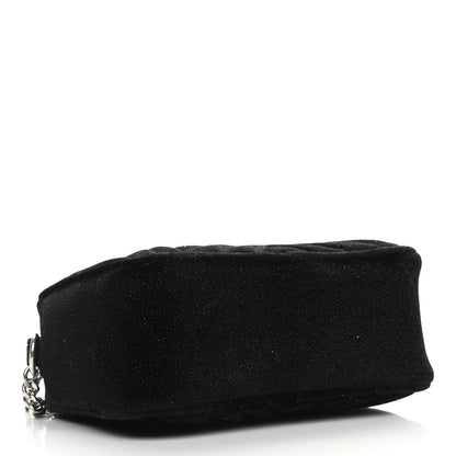 Stella McCartney Glitter Velvet Star Patch Shoulder Bag Black 4 of 8