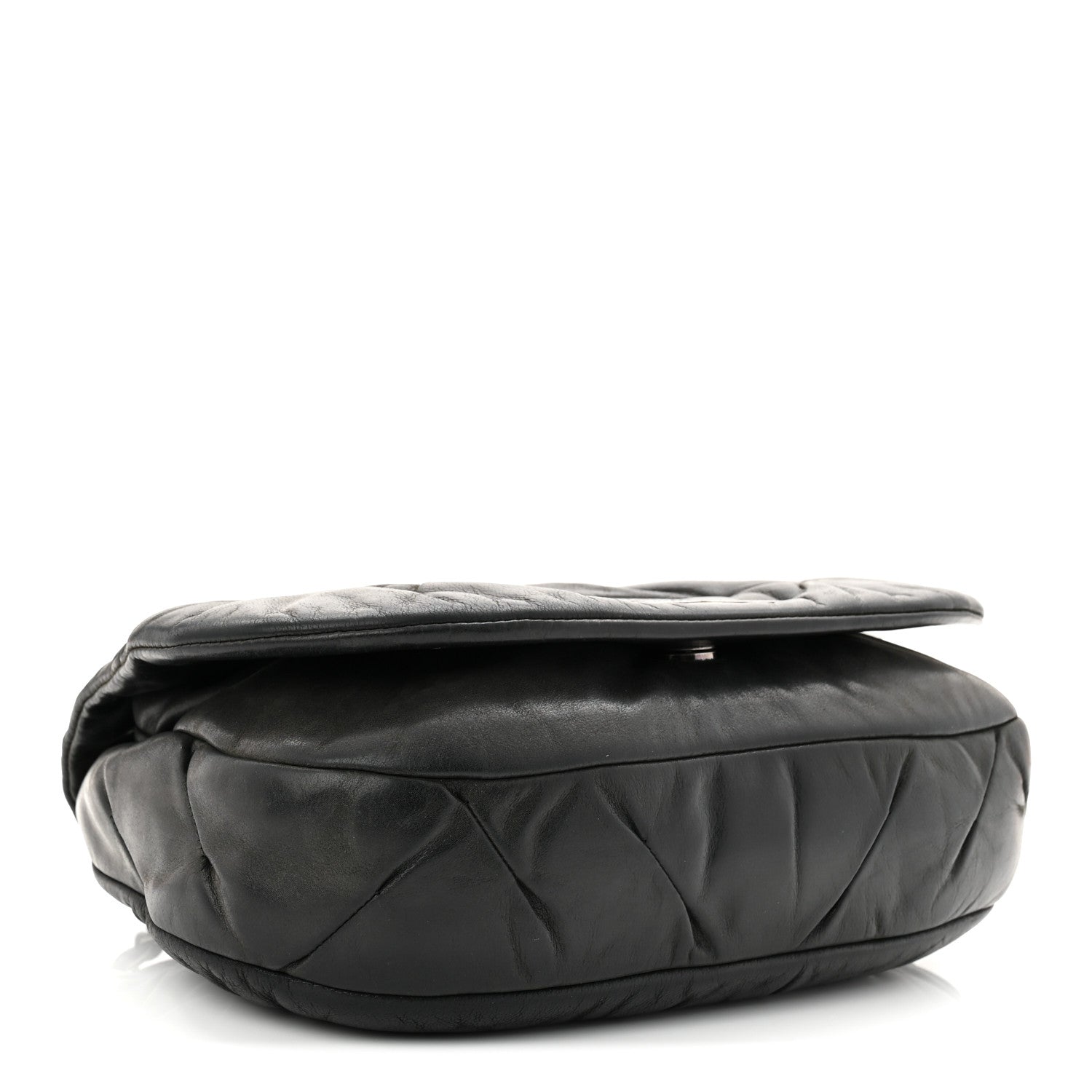 Chanel Iridescent Calfskin Glint Flap Black 4 of 10
