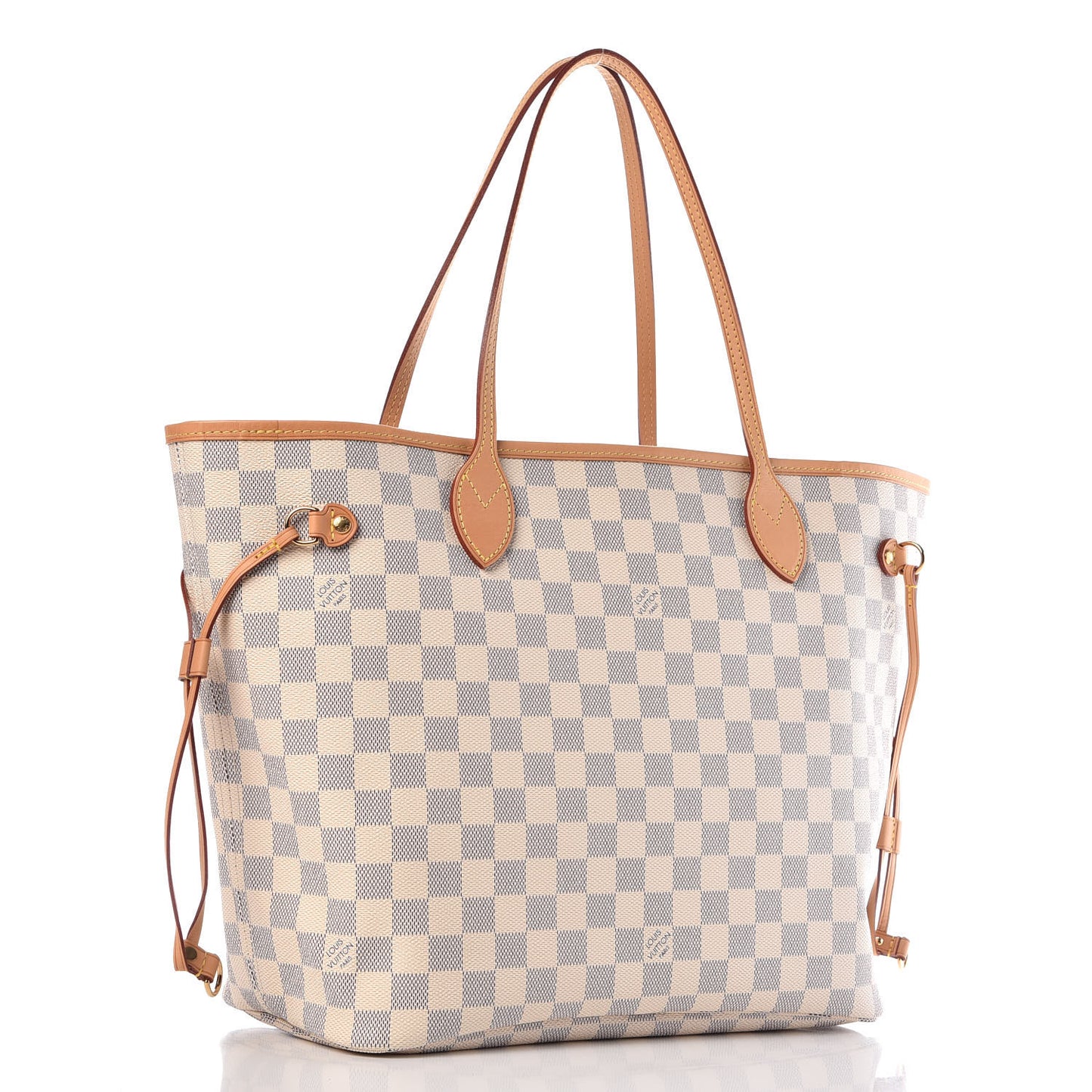 Damier Azur Neo Neverfull MM Rose Ballerine