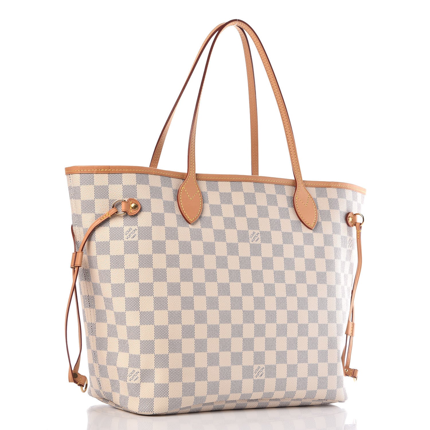 Louis Vuitton Damier Azur Neo Neverfull MM Rose Ballerine 4 of 11