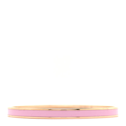 Hermes Enamel Printed Extra Narrow Printed Bracelet 65 Rose Patch 3 of 6