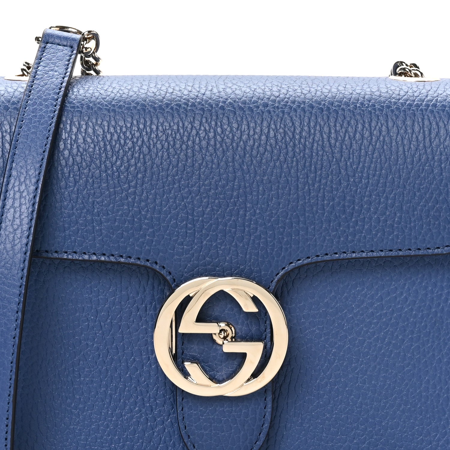 Gucci Dollar Calfskin Small Interlocking G Shoulder Bag Caspian 7 of 10