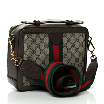 Gucci GG Supreme Web Small Ophidia Top Handle Shoulder Bag Brown 3 of 12