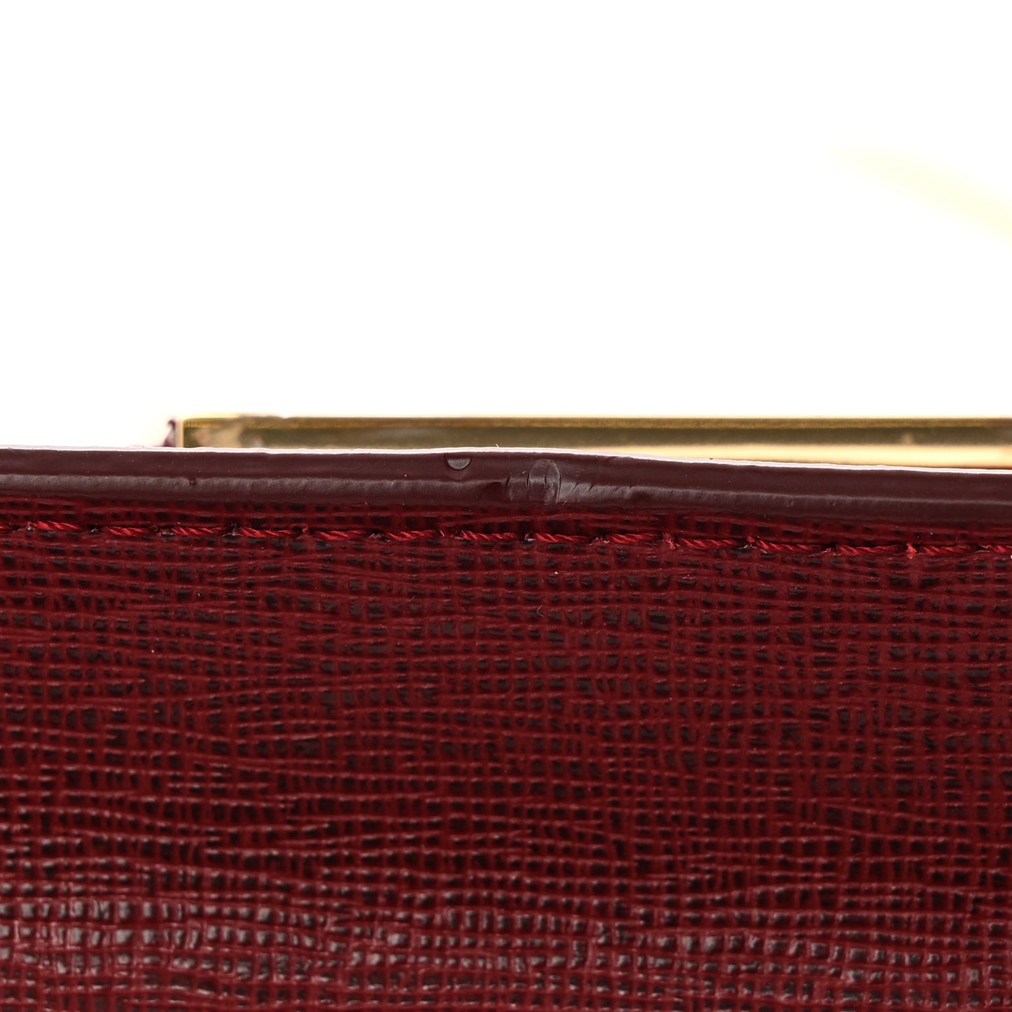 Vitello Elite Crystal Fendi Loves Monster Eyes Tube Wallet on Chain Rosso Scuro Multicolor