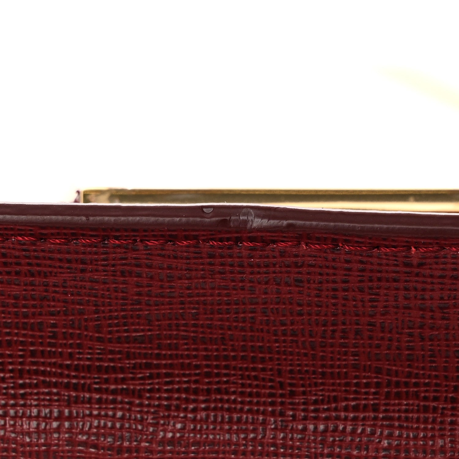 Fendi Vitello Elite Crystal Fendi Loves Monster Eyes Tube Wallet on Chain Rosso Scuro Multicolor 13 of 16