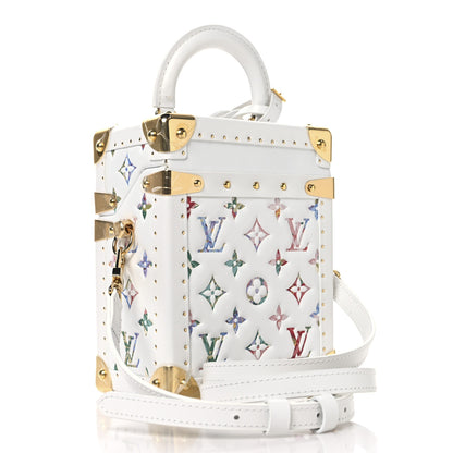 Louis Vuitton Lambskin Embossed Monogram LV Garden Camera Box White Multicolor 3 of 11
