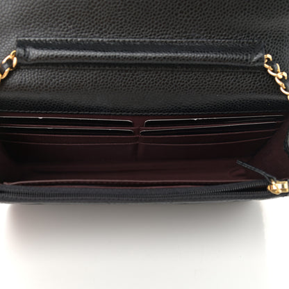 Chanel Caviar Quilted Wallet On Chain WOC Black 5 of 12