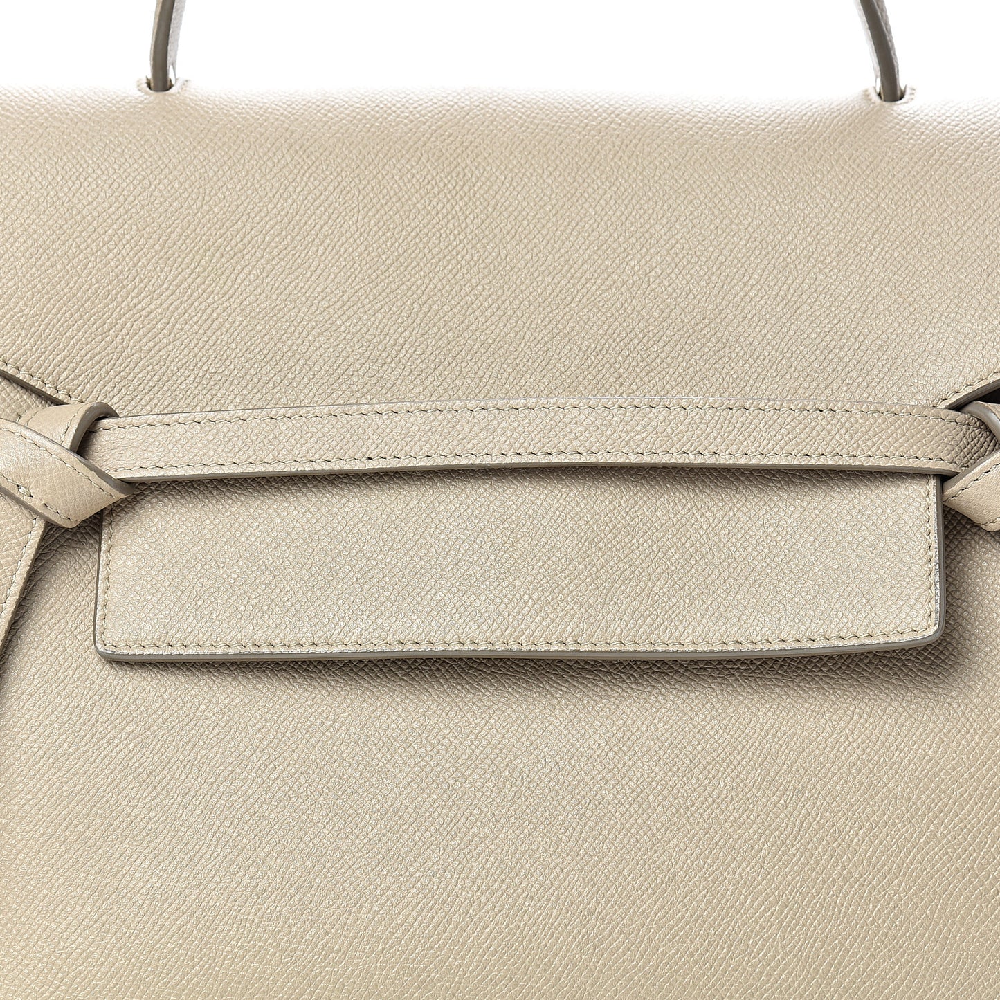 Grained Calfskin Mini Belt Bag Light Taupe