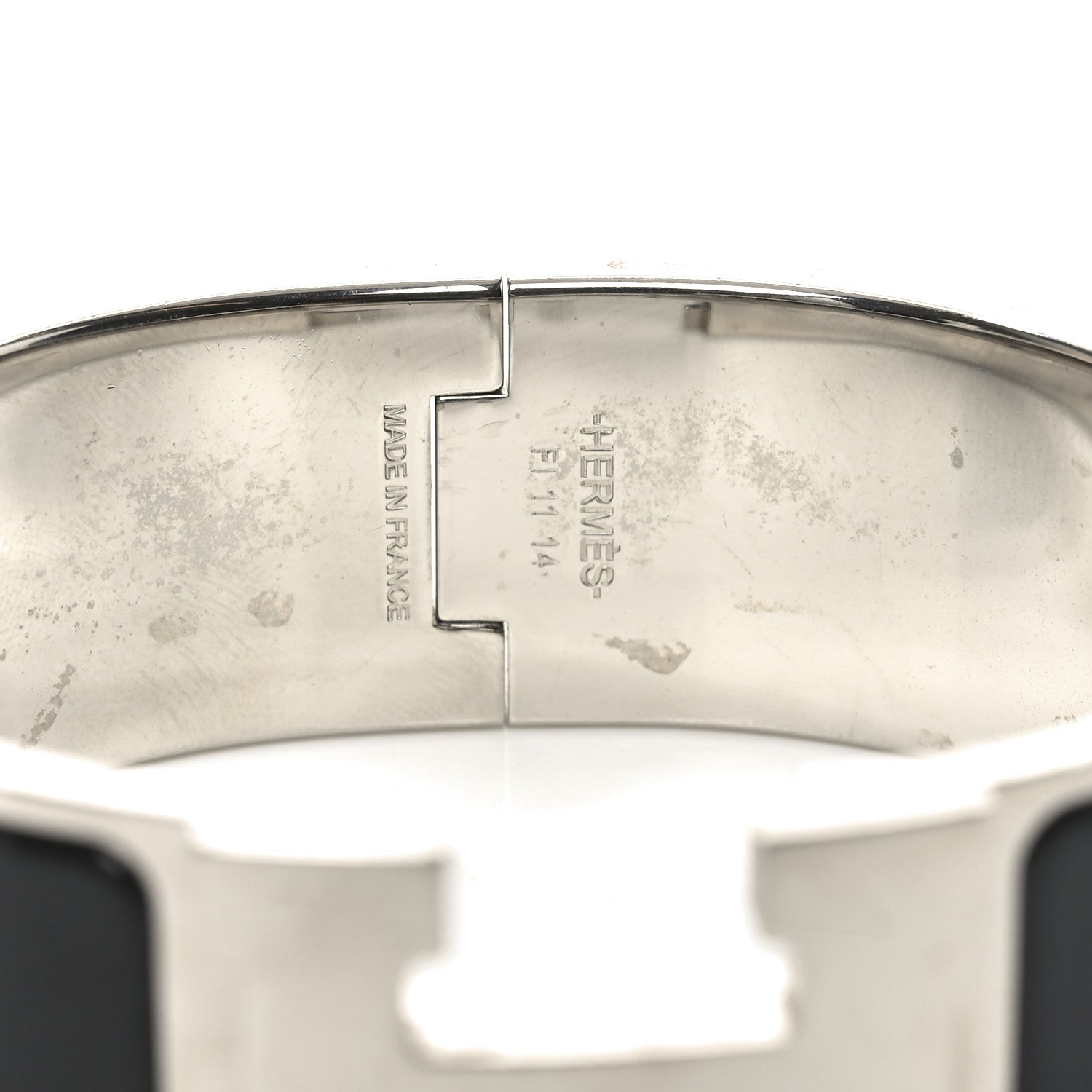 Hermes Enamel Wide Clic Clac H Bracelet PM Black 4 of 4
