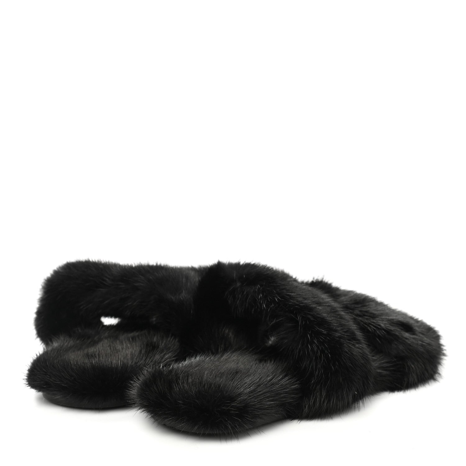 Saint Laurent Mink Bleach Slides 36 Black 4 of 7