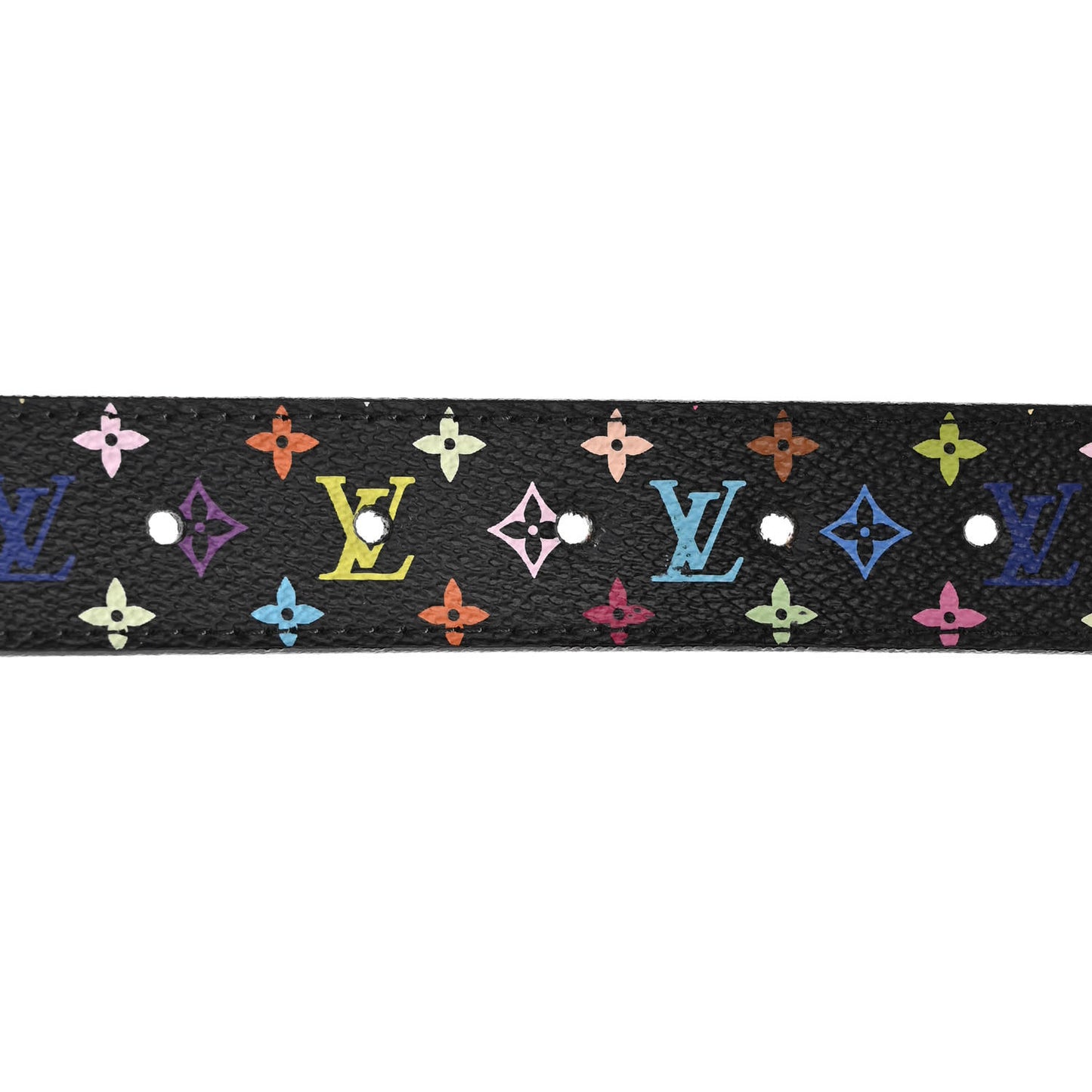 Monogram Multicolor LV Cut Reversible Belt 75 Black