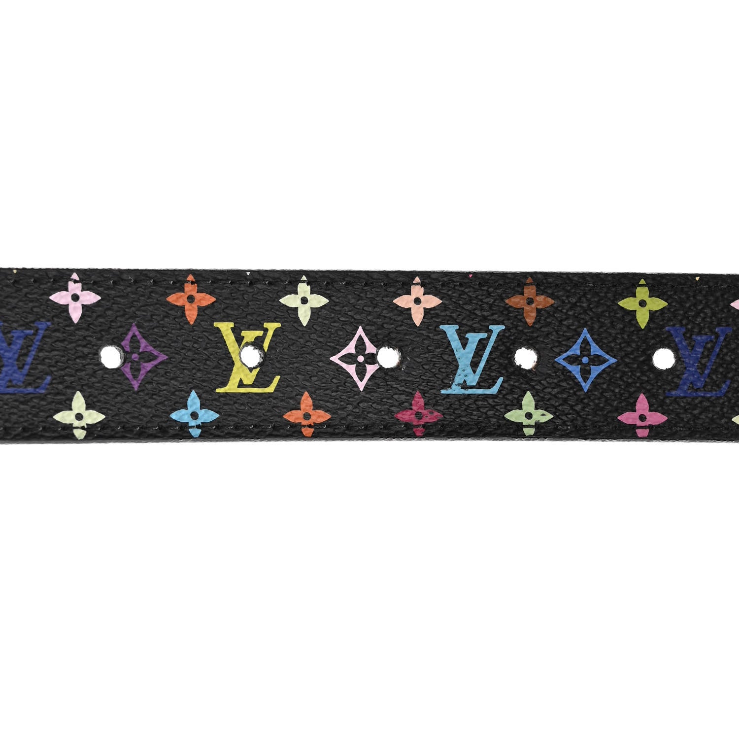 Louis Vuitton Monogram Multicolor LV Cut Reversible Belt 75 Black 7 of 7