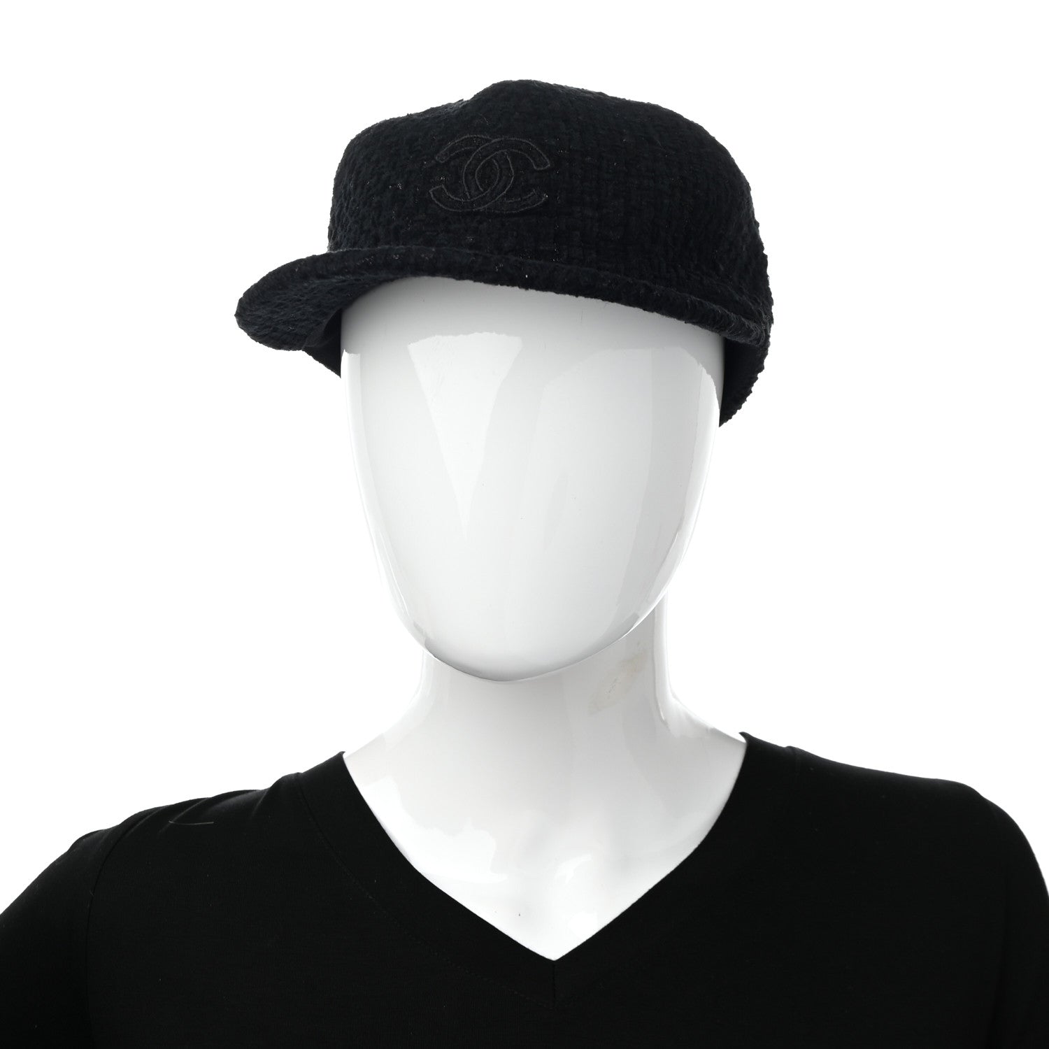 Chanel Tweed Fantasy CC Cap S Black 2 of 12