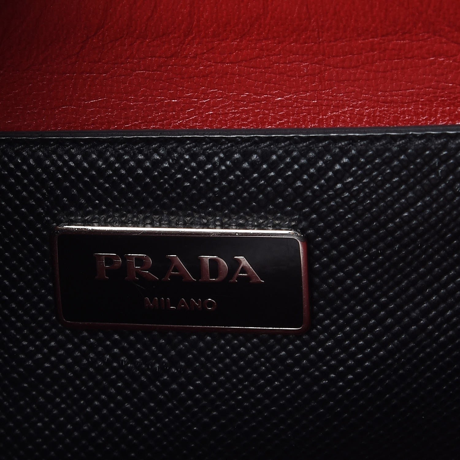 Prada Saffiano Cuir Twin Tote Nero Black 6 of 17