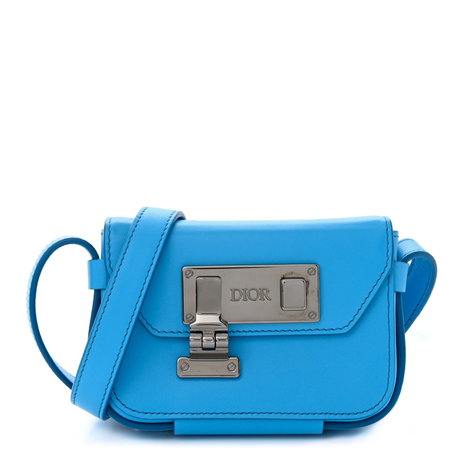 Christian Dior Smooth Calfskin Nano Pouch Cornflower 1 of 10