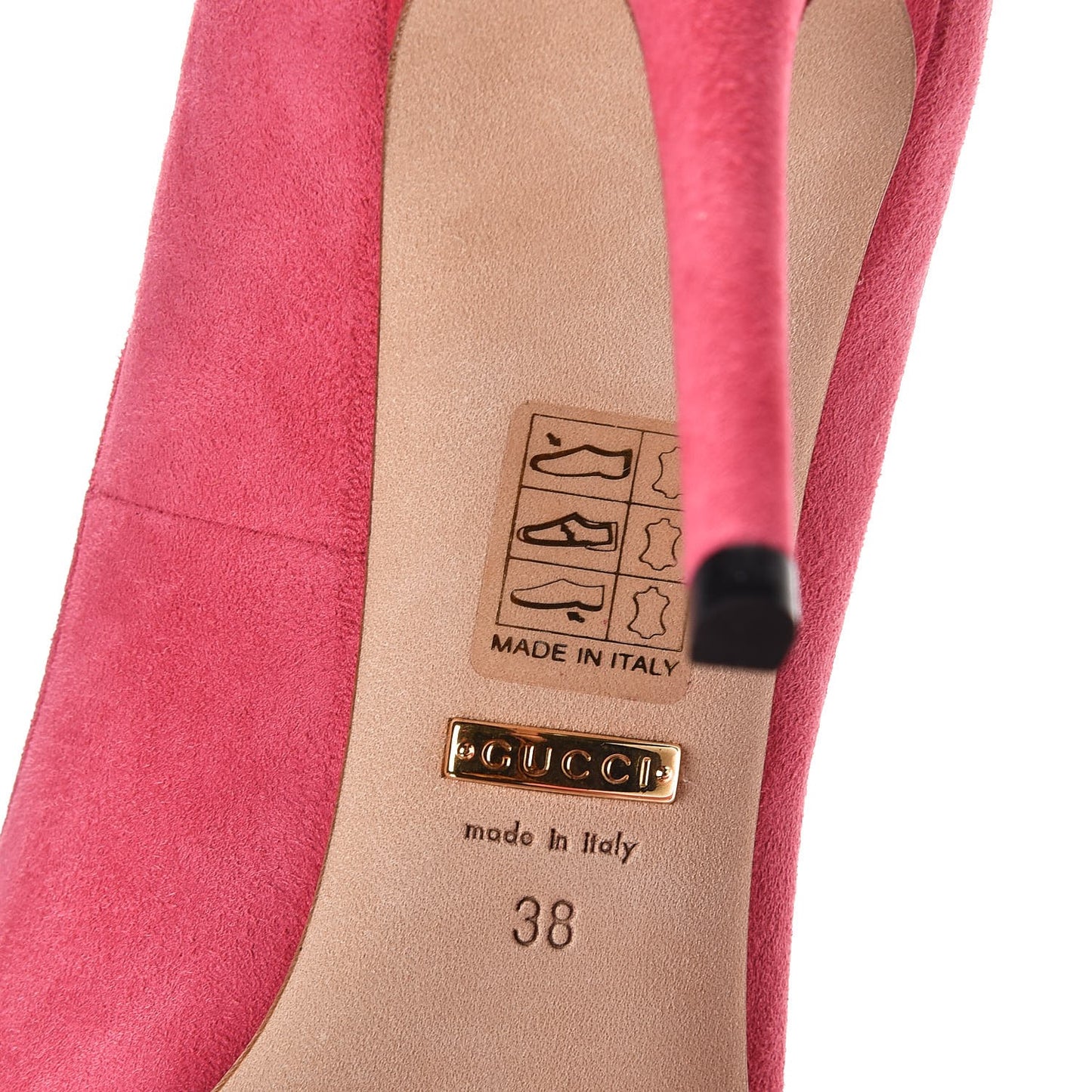 Kid Scamosciato Interlocking G Jennifer Pumps 38 Shocking Pink