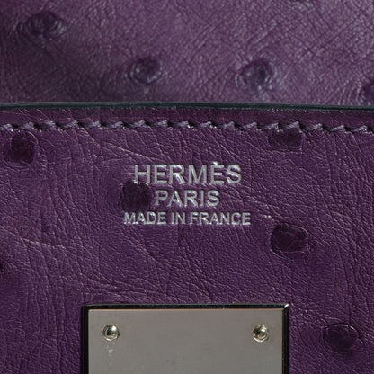 Hermes Ostrich Birkin 30 Violine 9 of 9