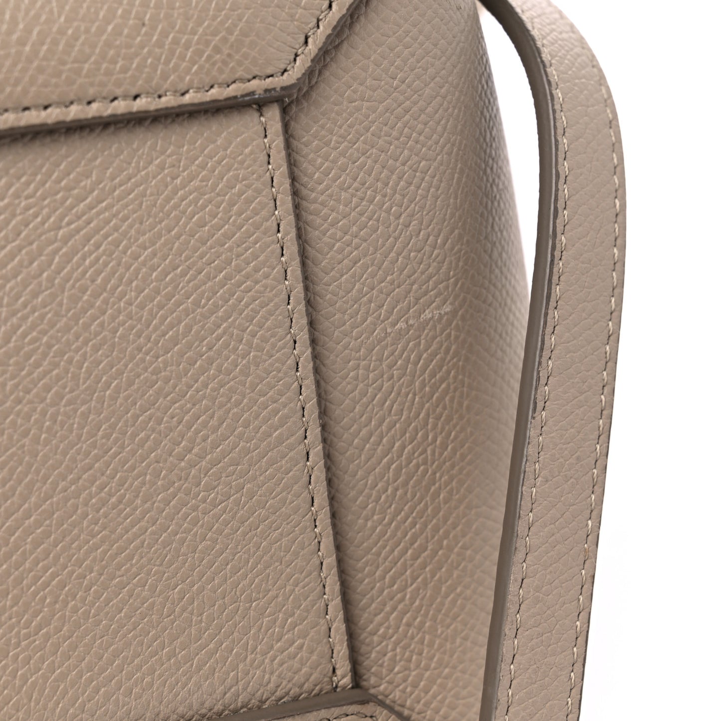 Baby Grained Calfskin Micro Belt Bag Light Taupe