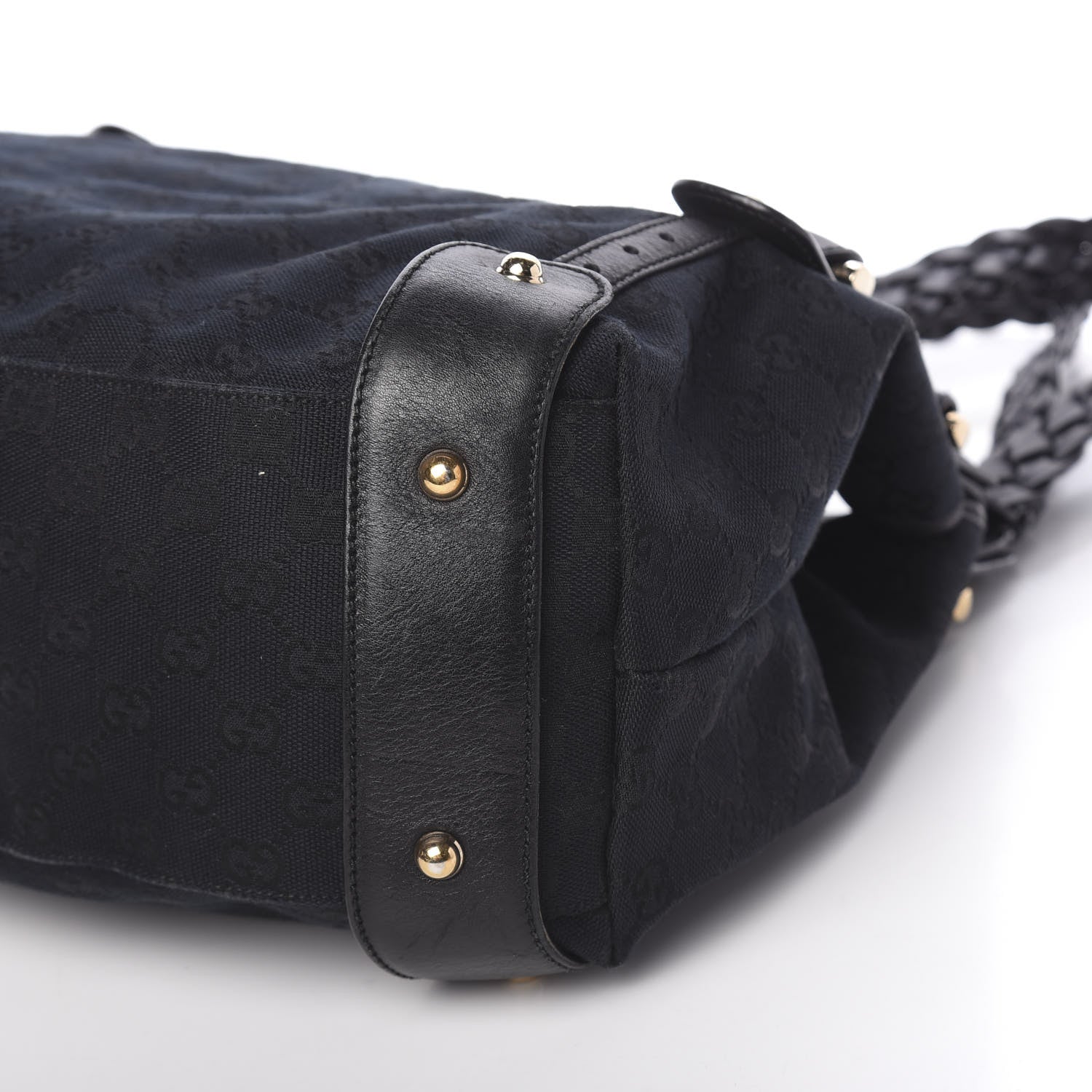 Gucci Monogram Medium Pelham Shoulder Bag Black 11 of 12