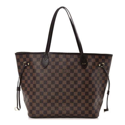 Louis Vuitton Damier Ebene Neo Neverfull MM Rose Ballerine 1 of 12