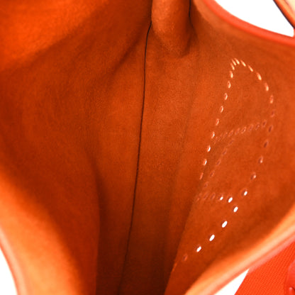 Hermes Taurillon Clemence Evelyne III GM Orange 5 of 9