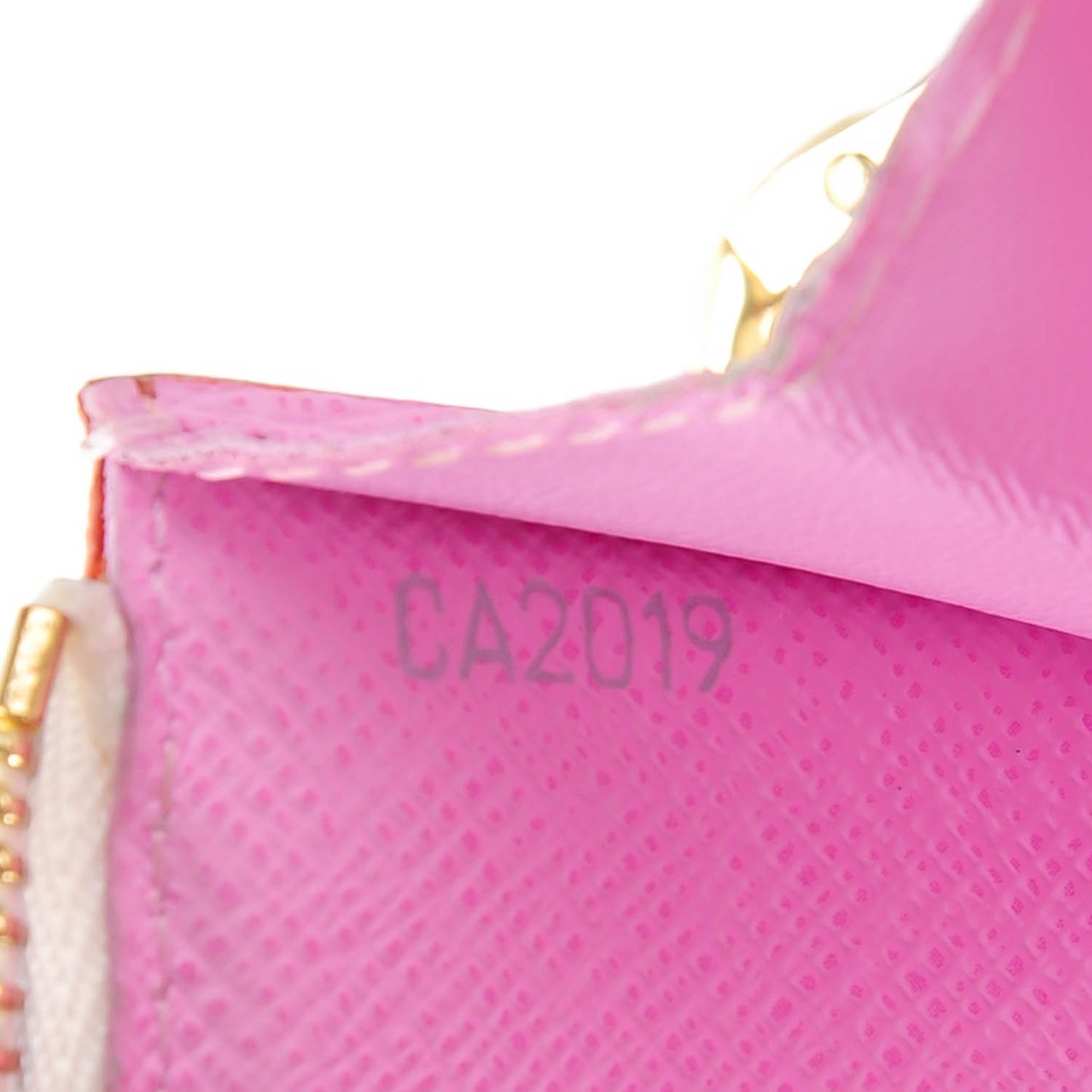 Monogram Multicolor Key Pouch White Litchi