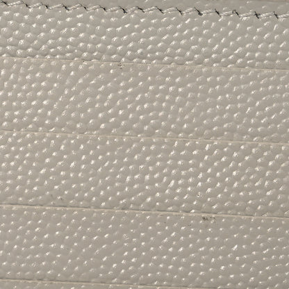 Saint Laurent Monogram Grain de Poudre 5 Fragments Zip Pouch Card Holder Blanc Vintage 11 of 12