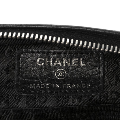 Chanel Aged Calfskin Quilted Cambon Cosmetic Case Black 6 of 8