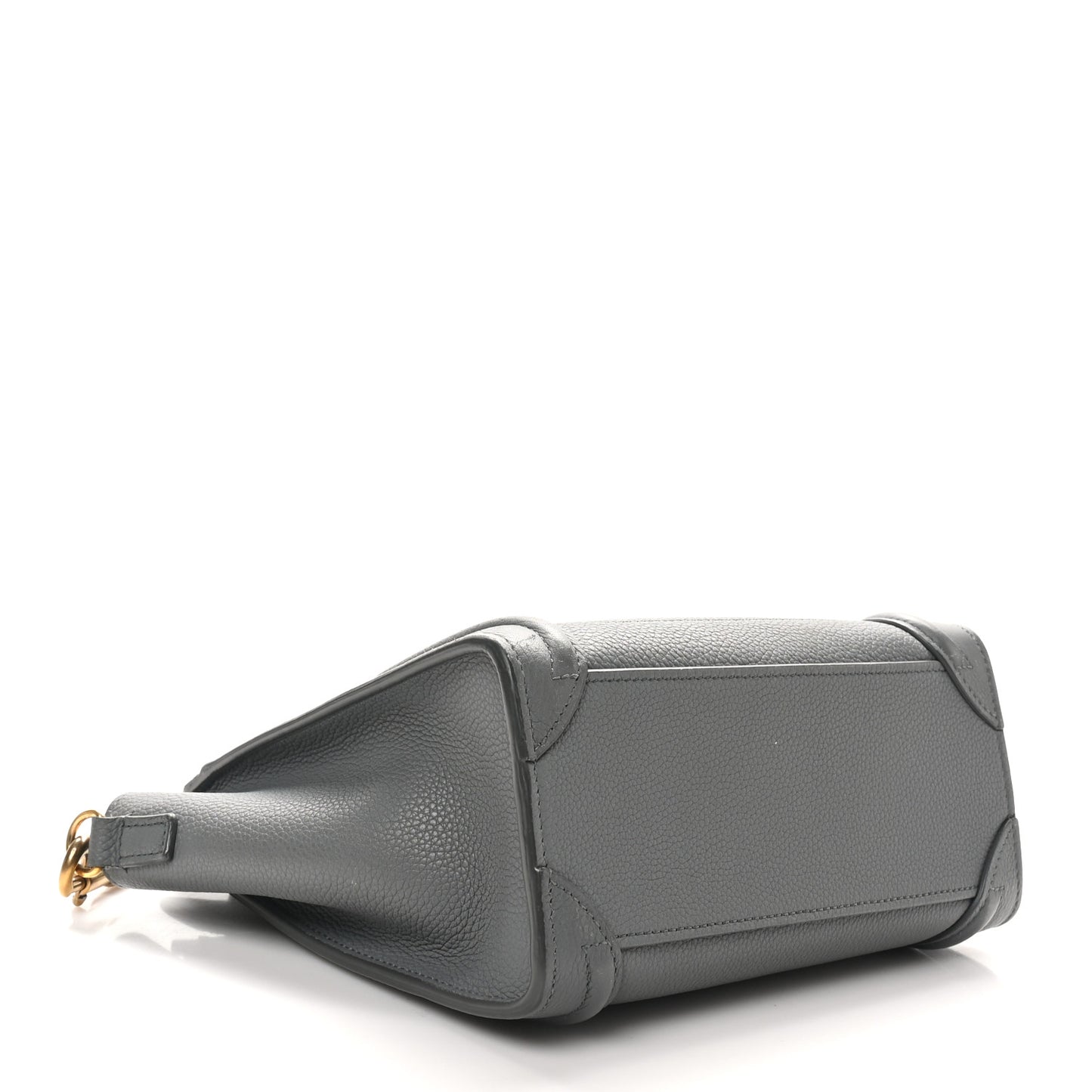 Baby Drummed Calfskin Nano Luggage Kohl