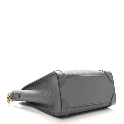 Celine Baby Drummed Calfskin Nano Luggage Kohl 4 of 11